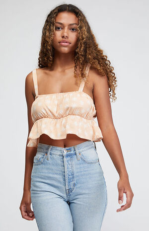 Petite Peplum Tank Top image number 1