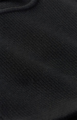 Women's Black Sweater Knit Biker Shorts image number 7