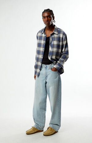 578 Light Indigo Baggy Jeans image number 1