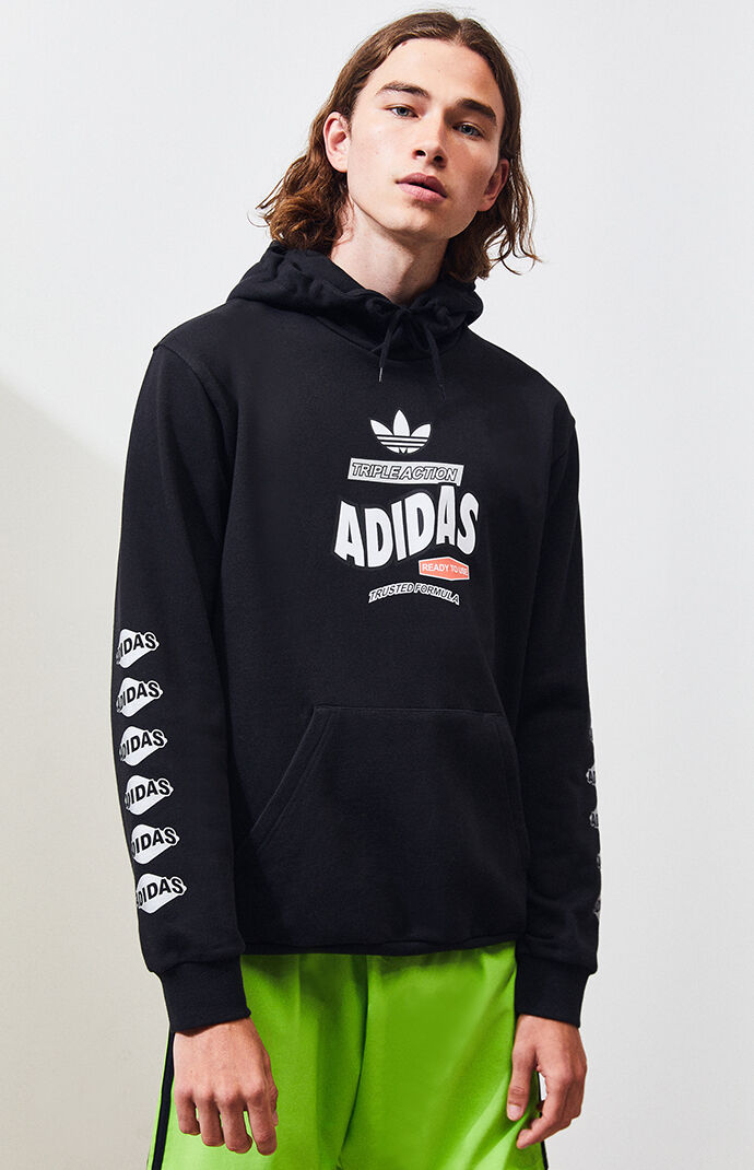 adidas star filled pullover hoodie sweatshirt