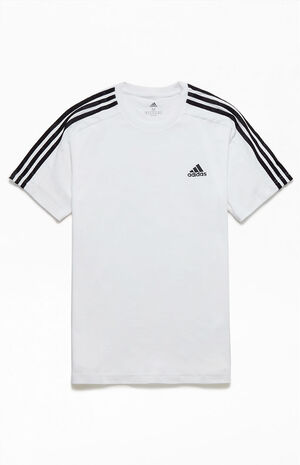 White 3 Stripe T-Shirt image number 1