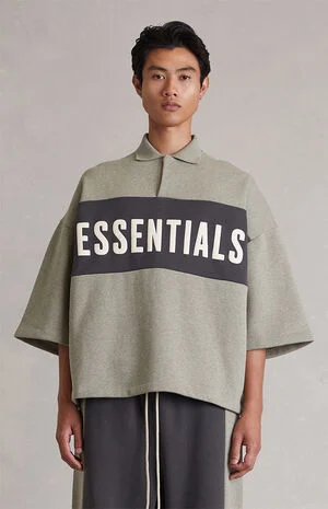 Seal Paneled Cropped Polo Shirt image number 2