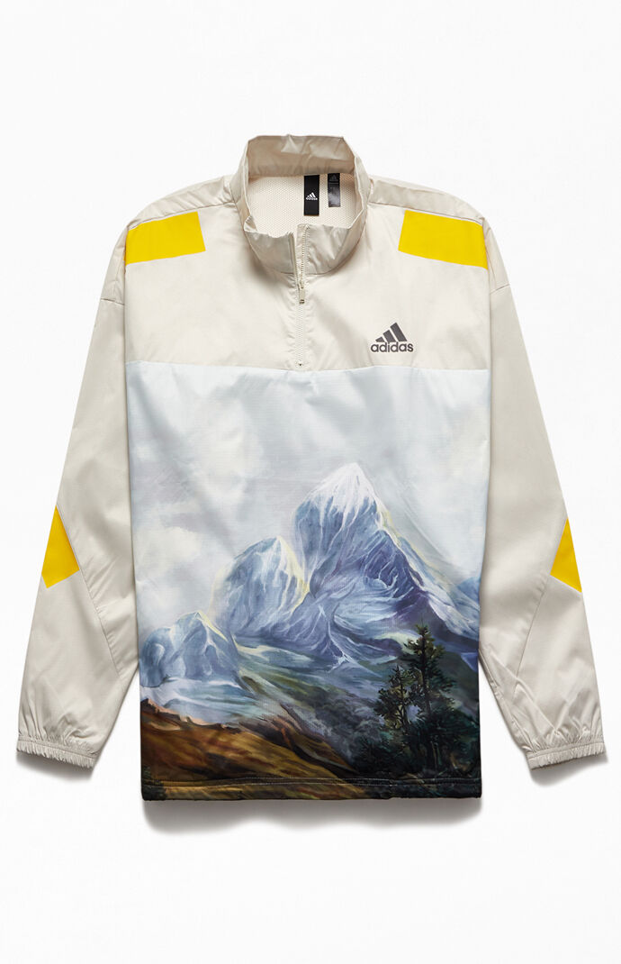 Mountain Graphic Half-Zip Sweatshirt