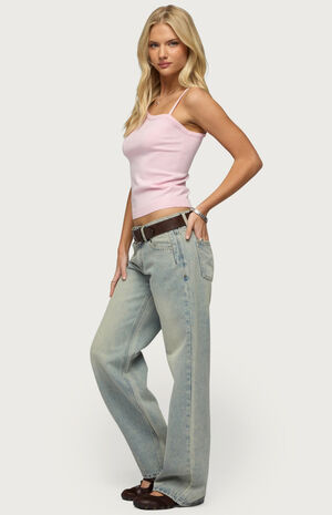 Holly Low Rise Straight Leg Jeans image number 4