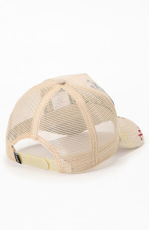 Beige Tagged Trucker Hat&nbsp; image number 2