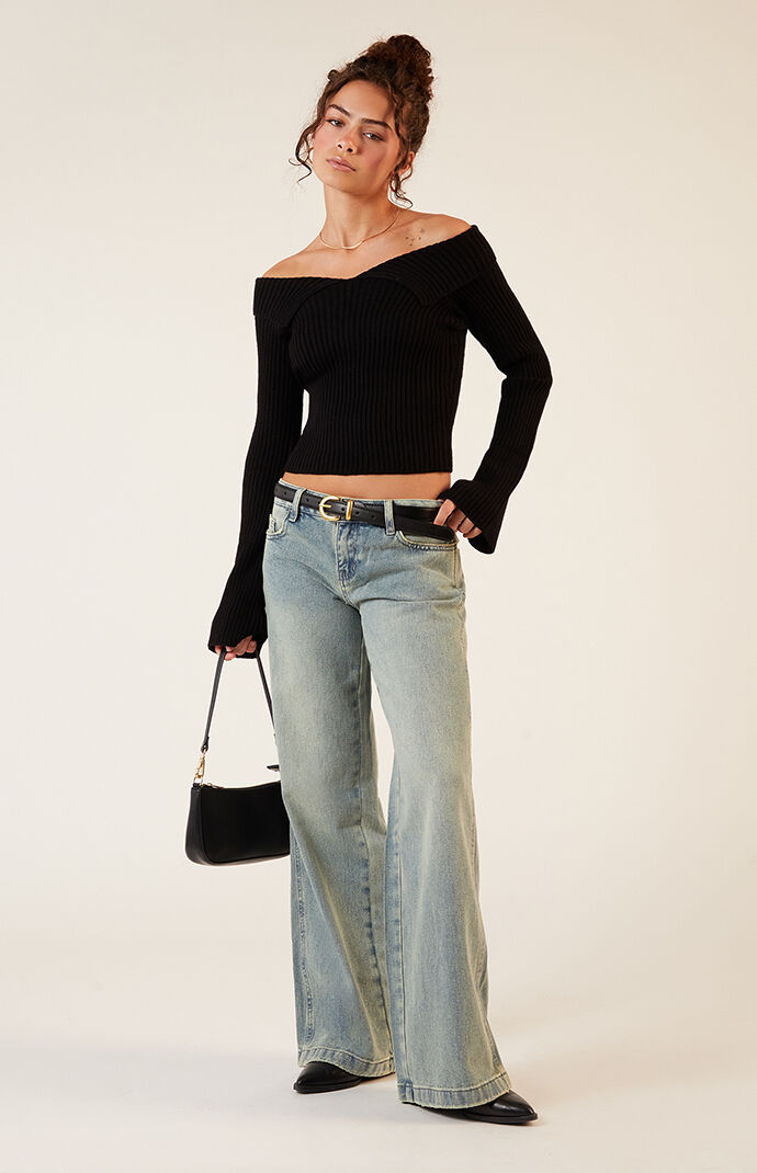 LA Hearts Lane Off-The-Shoulder Sweater | PacSun