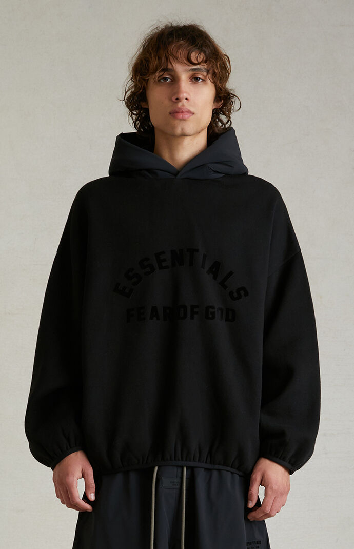 【FOG Essentials】Nylon Fleece Hoodie Fear of God Essentials Nylon Fleece Hoodie Seal/Seal Men's