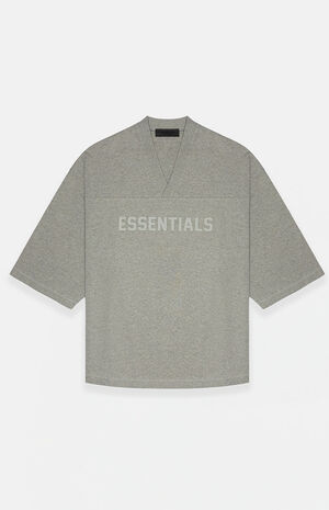 Dark Heather Oatmeal Heavy Football T-Shirt image number 6