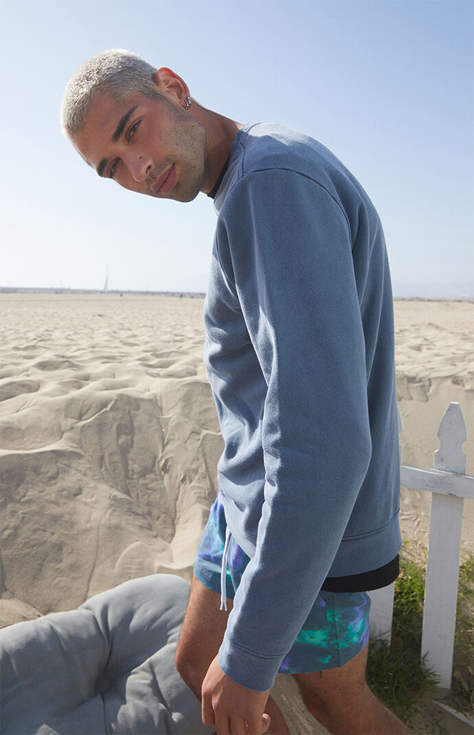 Navy Vintage Wash Crew Neck Sweatshirt