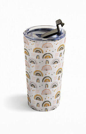 Beige Rainbow Travel Mug image number 2