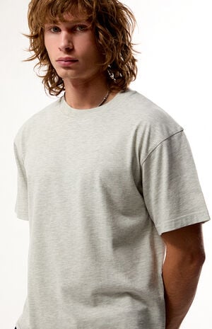 Heather Grey Premium Cropped T-Shirt image number 2