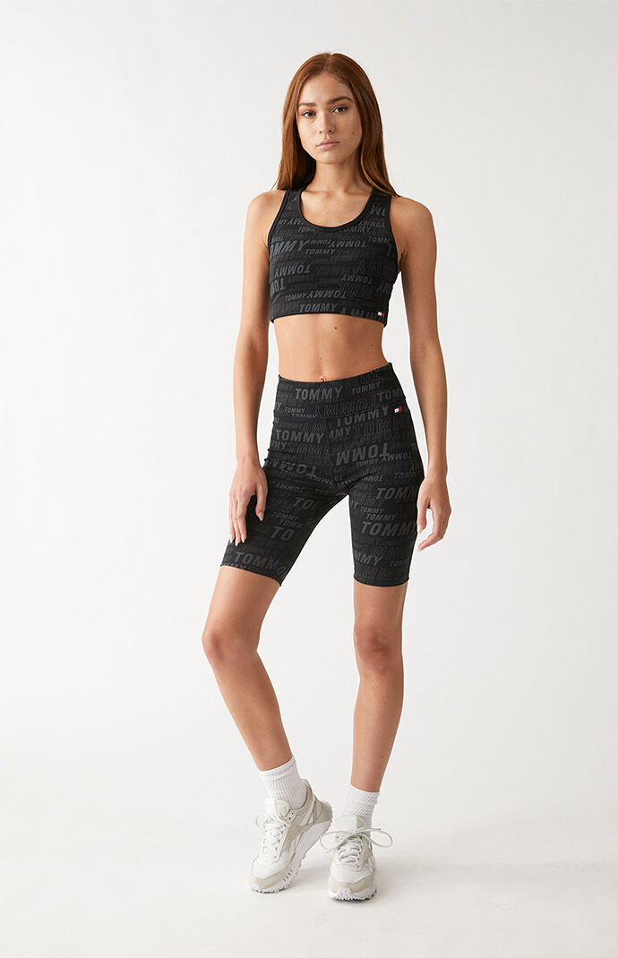 Monogram Print Sports Bra