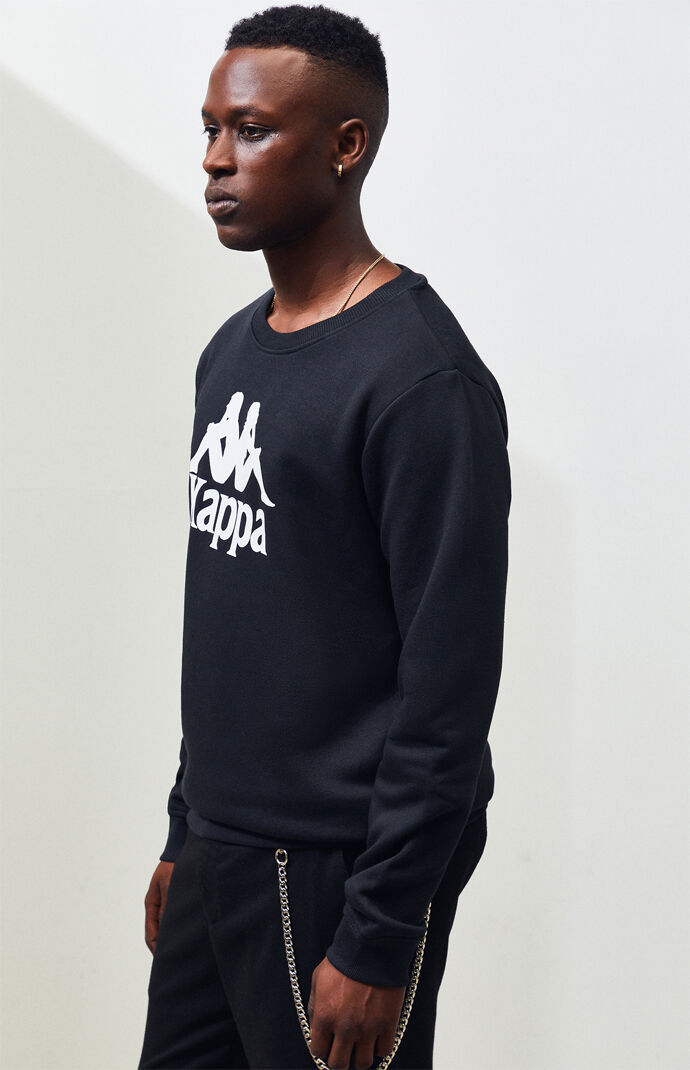 Kappa Mens Eslogari Slim Fit Sweatshirt Black