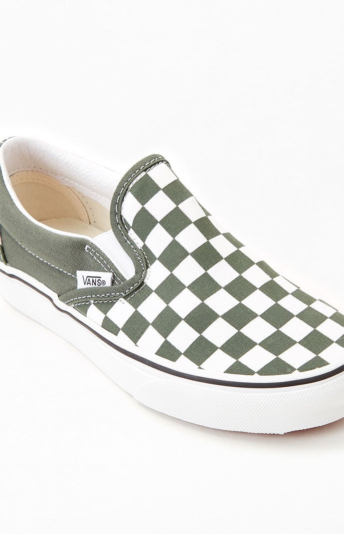 Vans green checkered online