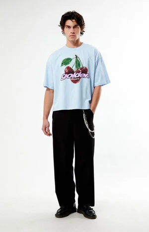 Golden Cropped Boxy T-Shirt image number 5