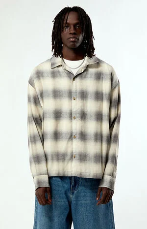 Tune Plaid Print Long Sleeve Shirt image number 1