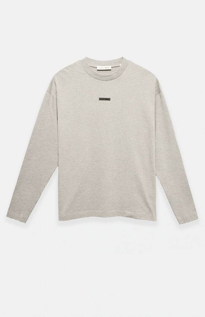 Fear of God ESSENTIALS Heather Stone Classic Fit Long Sleeve T-Shirt