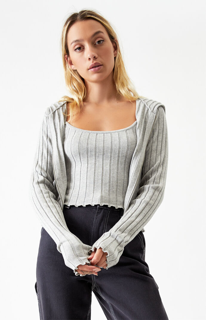 Lottie Mosslottie Moss Womens Lettuce Edge Hooded Zip Cardigan White Size Medium Dailymail Tanimayanlar icin lottie moss uenlue model kate moss'un kiz kardeşi. shop dailymail