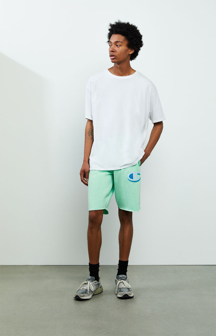 champion cut off mens sweat shorts