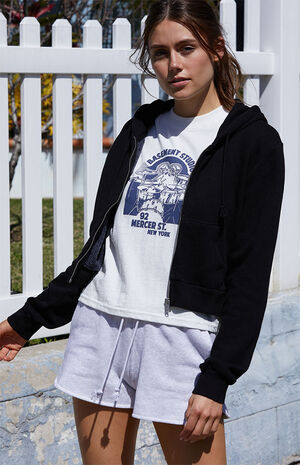 Black Full Zip Hoodie image number 2