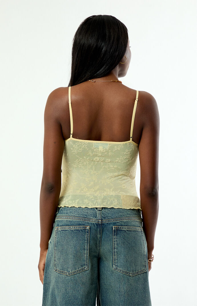 Your Favorite Natalia Burnout Lace Tank Top