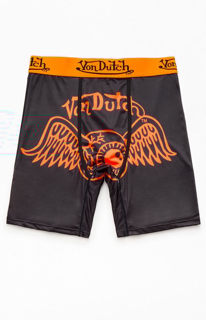 Von Dutch Orange Logo Boxer Briefs