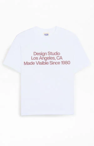 White Design Studio Oversized T-Shirt image number 1