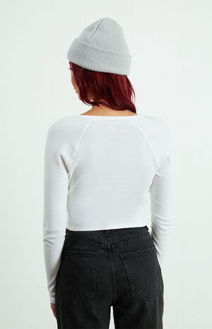Candle Lit Notched Long Sleeve Top image number 4