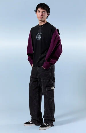 Dylan Baggy Jeans Cargo Carpenter Faded Black image number 1