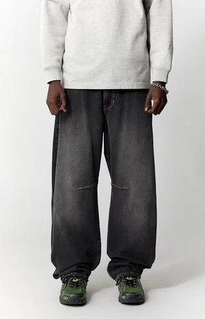 Mason Baggy Barrel Jeans Dart Black image number 3