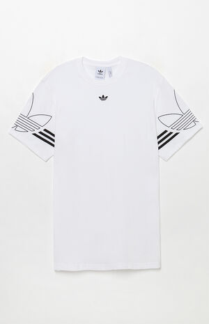 adidas White Outline T-Shirt | PacSun | PacSun