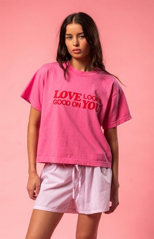Love Looks Good On You T-Shirt image number 1