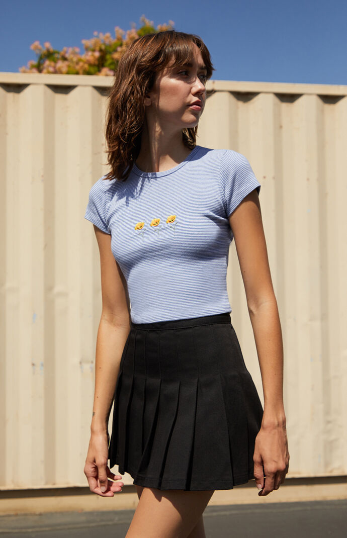John Galt Ashlyn Poppy Crop Top Pacsun John Galt Ashlyn Poppy Crop Top Pacsun