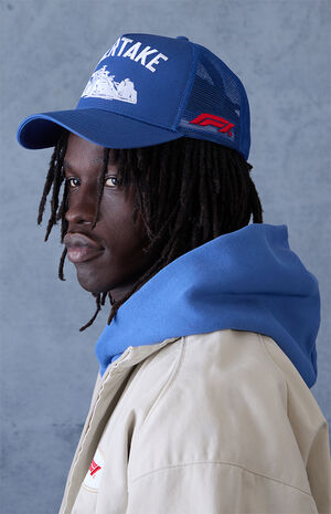 x Pacsun Overtake Blue Snapback Hat image number 2