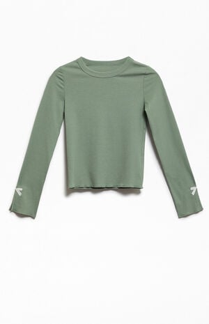 Bow Embroidered Long Sleeve Skimmer T-Shirt image number 2