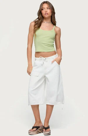 Camo Cargo Bermuda Shorts image number 4