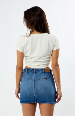 x PacSun Rodeo Denim Mini Skirt image number 4