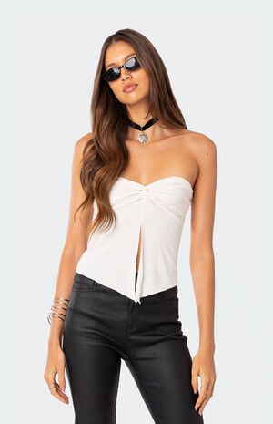 Twisted Split Front Tube Top image number 3