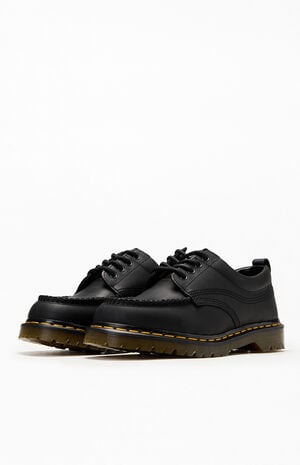 Black Lowell Crazy Horse Leather Loafers image number 2