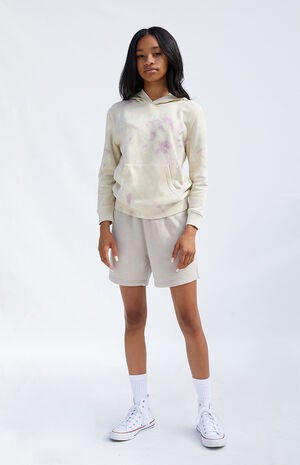 Kids Eco Beige Tie Dye Hoodie image number 2