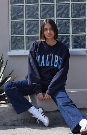 Blue Malibu Crew Neck Sweatshirt image number 4