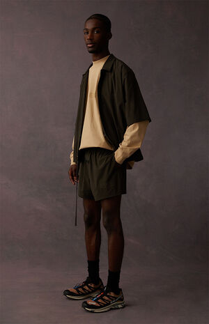 Off Black Running Shorts image number 2