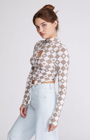 Long Sleeve Cinch Top image number 2