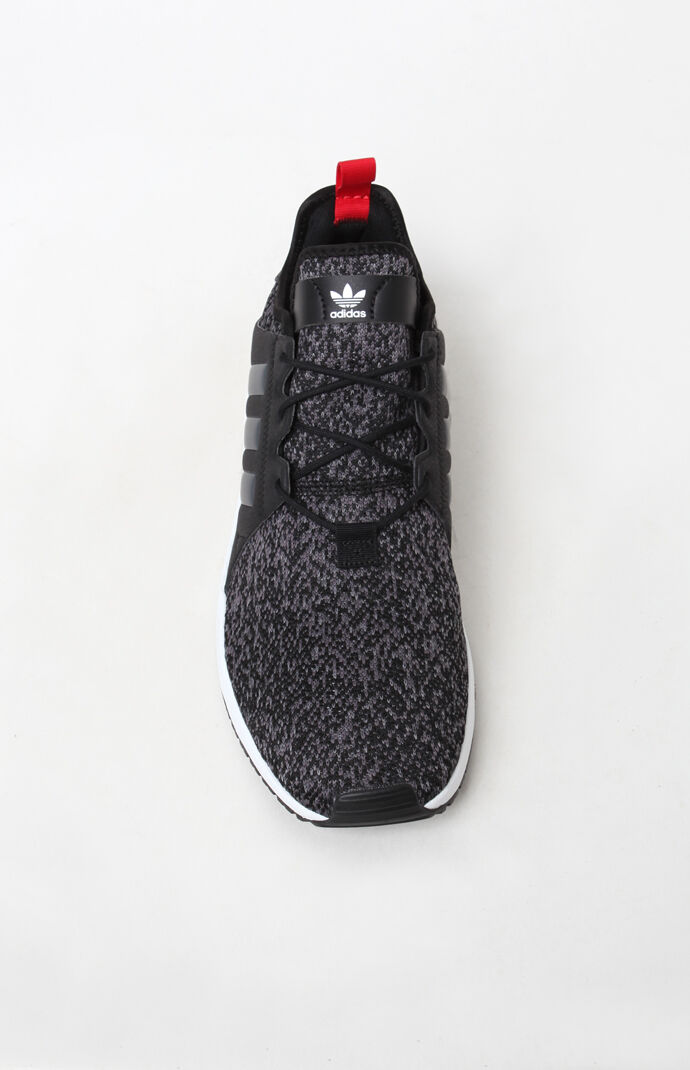 adidas x_ plr knit black & gray shoes