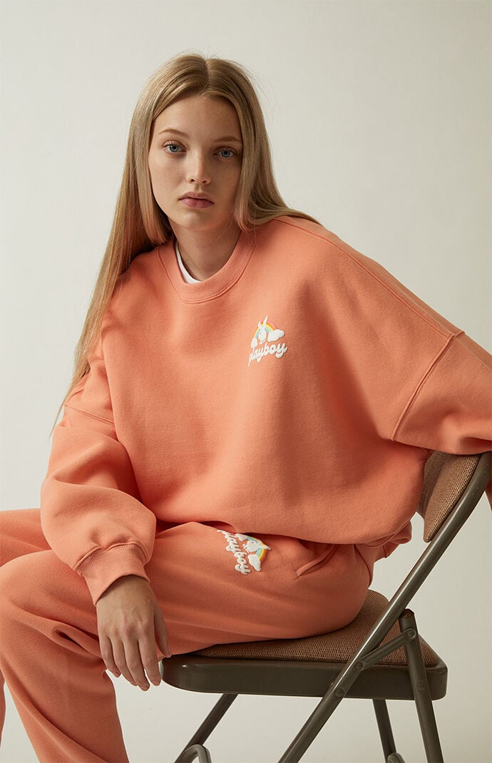 Playboy jumper orange on sale