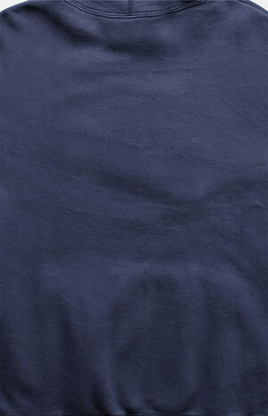 Navy '80s Blank Zip Hoodie image number 2