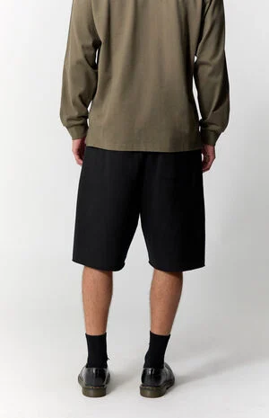 Black Fleece Volley Sweat Shorts image number 4