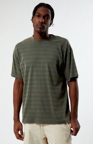 Stripe Textured T-Shirt