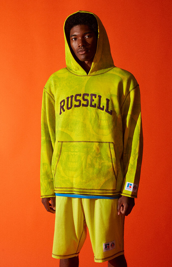 Russell athletic green sale hoodie