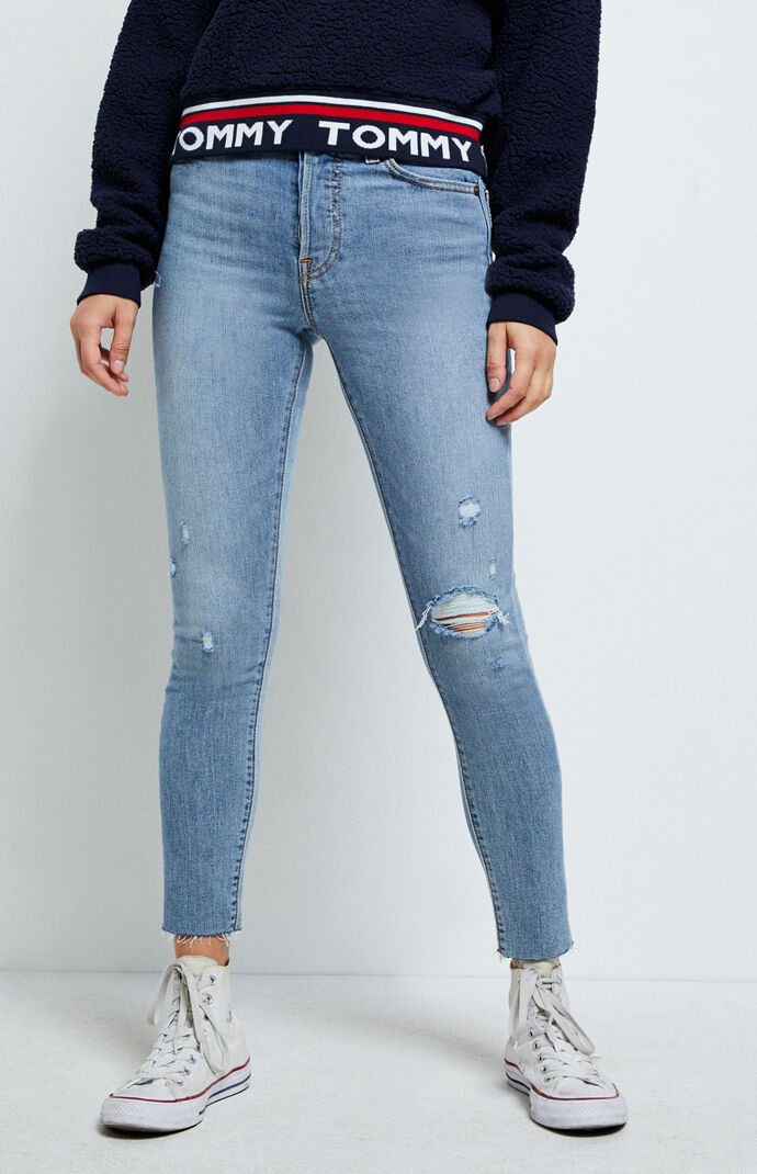 Levi's Blue Spice Wedgie Skinny Jeans 